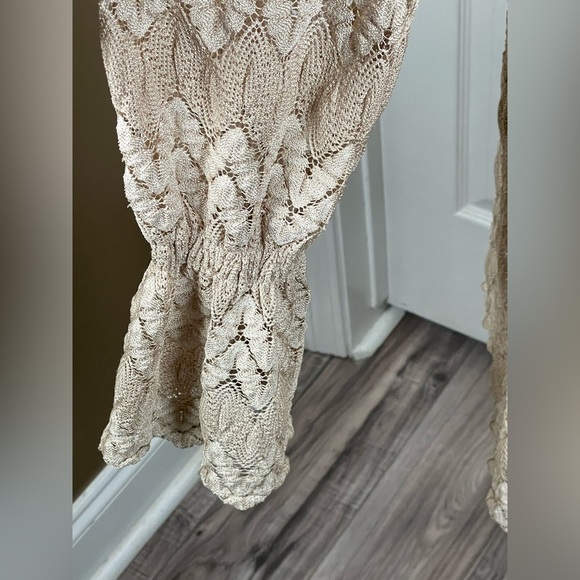 FREE PEOPLE SIMONE MINI DRESS In Neutral COMBO XS - Picture 14 of 14